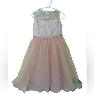 GUC Flower Girl Pink Dress w Sparkles 2T